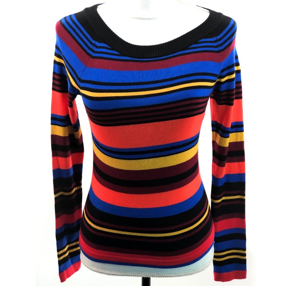 Express Black Stripe Top Size XS
